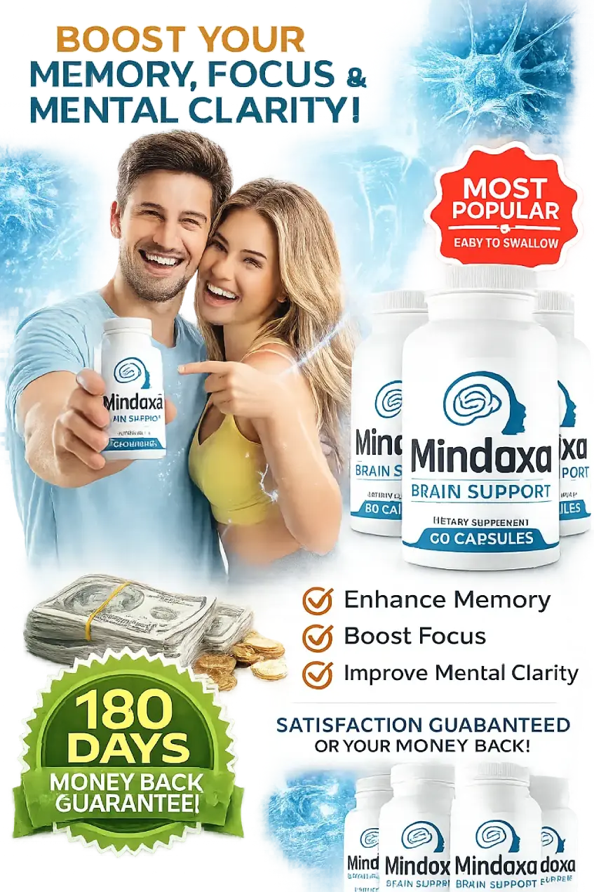 Mindoxa brain health supplement bottles